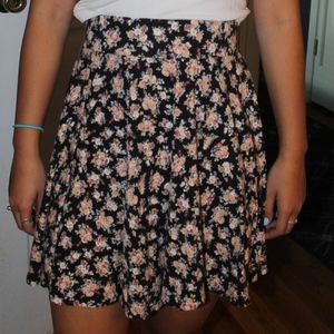 floral mini skirt